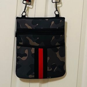 Camouflage Crossbody Handbag Scuba Fabric